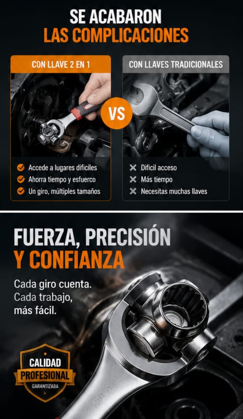 Llave Universal 360 grados 8 puntas